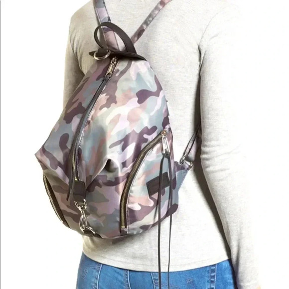 NWOT Rebecca Minkoff Julian Nylon Camo Backpack - Picture 3 of 14